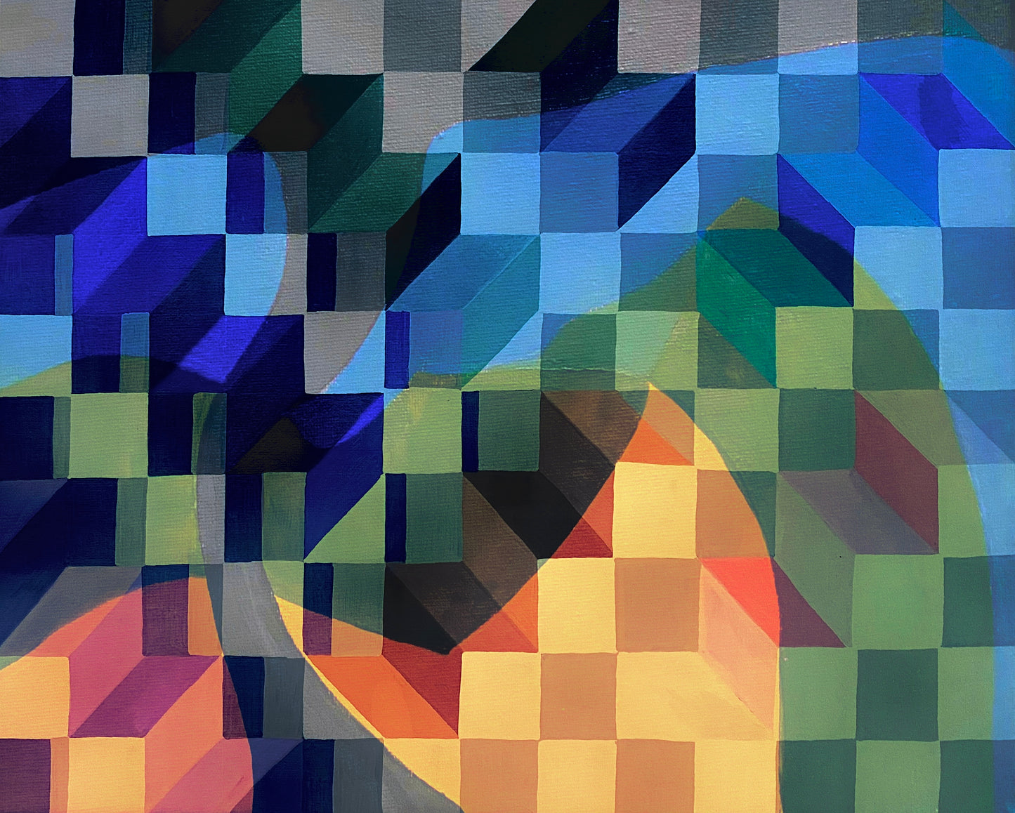 "The Hills" A4 art print